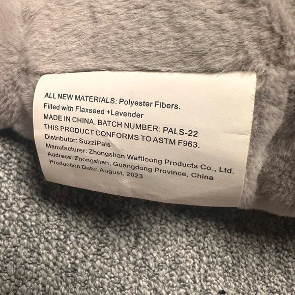 Weighted Bubble the manatee Heatable & Coolable Plush (never heated or cooled) - Picture 6 of 9